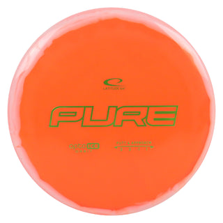 Latitude 64 Disc Golf Opto-Ice Orbit Pure Putter 3/3/-1/1 Orange/Green 175 grams