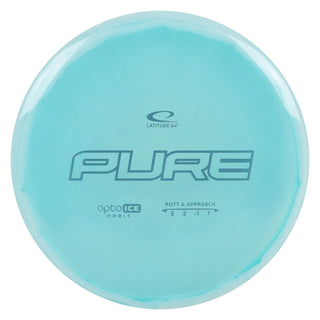 Latitude 64 Disc Golf Opto-Ice Orbit Pure Putter 3/3/-1/1 Teal/Teal 175 grams