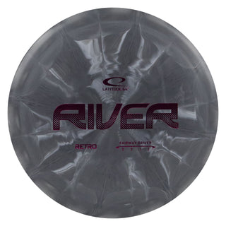 Latitude 64 Disc Golf Retro Burst River Fairway Driver 7/7/-1/1 Black/Purple 175 grams