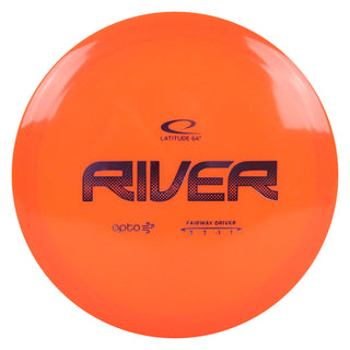 Latitude 64 Disc Golf Opto Air River Fairway Driver 7/7/-1/1 Orange/Lavender 158 grams