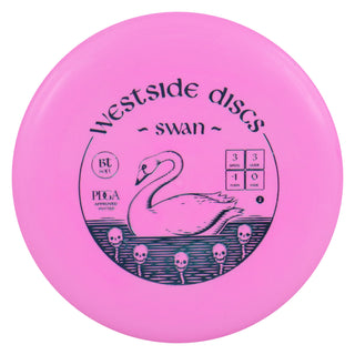 Westside Disc Golf BT Soft Swan 2 Putter 3/3/-1/0 Pink/Blue 175 grams