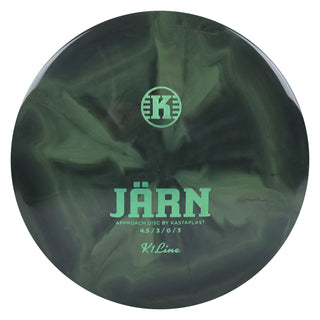 Kastaplast Disc Golf K1 Jarn Putter 4.5/3/0/3 Black Olive/Green Shimmer 173 grams