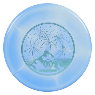 Kastaplast Disc Golf K1 Swirl Berg 10 Year Edition Putter 1/1/0/2 Light Blue/Teal 174 grams