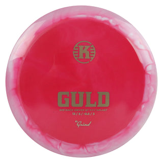Kastaplast Disc Golf K1 Grind Guld Distance Driver 13/5/-0.5/3 Red White/Gold 173 grams
