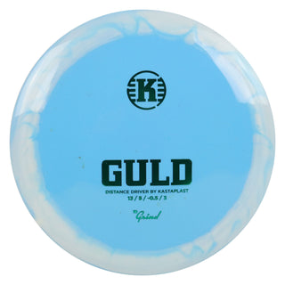 Kastaplast Disc Golf K1 Grind Guld Distance Driver 13/5/-0.5/3 Light Blue White/Green 173 grams