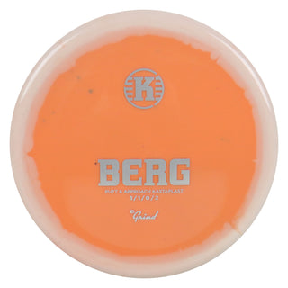 Kastaplast Disc Golf K1 Grind Berg Putter 1/1/0/2 Peach White/Silver 175 grams