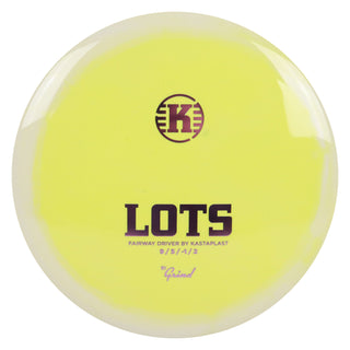 Kastaplast Disc Golf K1 Grind Lots Fairway Driver 9/5/-1/2 Yellow White/Lavender 172 grams