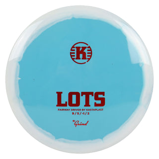 Kastaplast Disc Golf K1 Grind Lots Fairway Driver 9/5/-1/2 Light Blue White/Red 172 grams