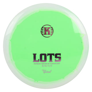 Kastaplast Disc Golf K1 Grind Lots Fairway Driver 9/5/-1/2 Green White/Lavender 174 grams