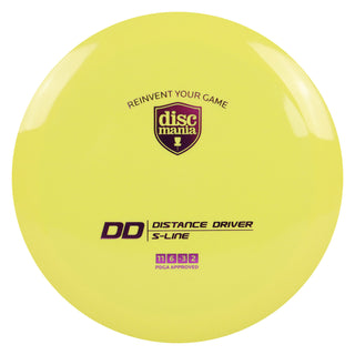 Discmania Disc Golf S-Line DD Distance Driver 11/6/-3/2 Yellow/Purple 173 grams