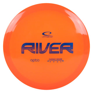 Latitude 64 Disc Golf Opto River Fairway Driver 7/7/-1/1 Orange/Blue 173 grams