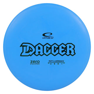 Latitude 64 Disc Golf Zero Hard Dagger Putter 2/5/0/1 Blue/Green 173 grams