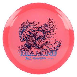 Latitude 64 Disc Golf Opto Air Diamond Fairway Driver 8/6/-3/1 Pink/Blue 148 grams
