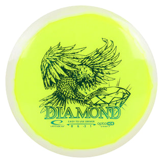 Latitude 64 Disc Golf Opto-Ice Orbit Diamond Fairway Driver 8/6/-3/1 Yellow/Green 155 grams