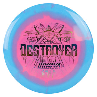 Innova Disc Golf Halo Star Destroyer Distance Driver 12/5/-1/3 Blue Pink/Blue Metallic 163 grams