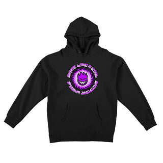 Spitfire Wheels Hoody Skate Like a Girl 25 Year Classic Black