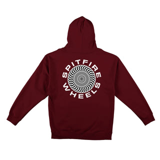 Spitfire Wheels Hoody Classic 87 Swirl Fill Pullover Maroon/White/Black