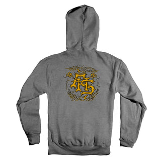 Anti Hero Skateboards Hoody Customs Heather Grey