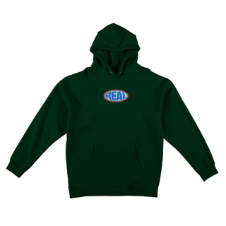 Real Skateboards Hoody Bubble Oval Pullover Alpine Green