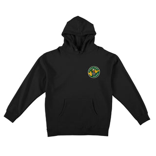 Krooked Skateboards Hoody Quarter Snacks Snackman Black