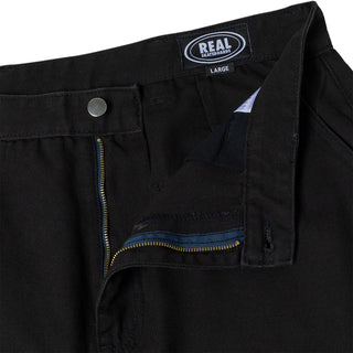 Real Skateboards Pants Tough Threads Custom Canvas Black