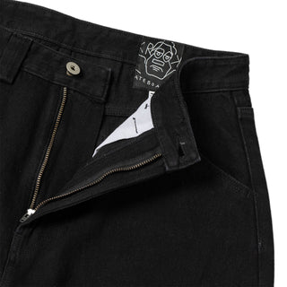 Krooked Skateboards Pants Koffin Carpenter Black Denim