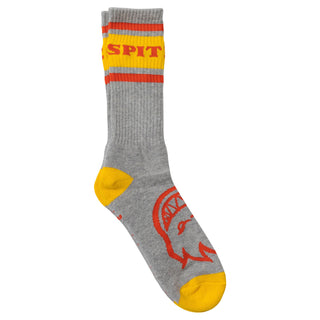 Spitfire Wheels Skateboard Socks Classic 87 Bighead Heather/Red/Yellow