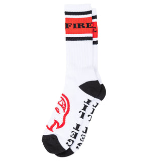Spitfire Wheels Socks Classic 87 Bighead White/Black/Red