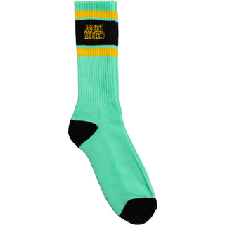Anti Hero Skateboards Socks Blackhero Outline Embroidered Green