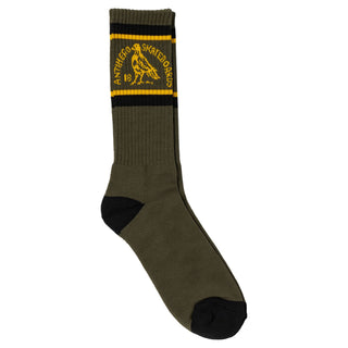 Anti Hero Skateboards Socks Clubhouse Olive/Gold/Black