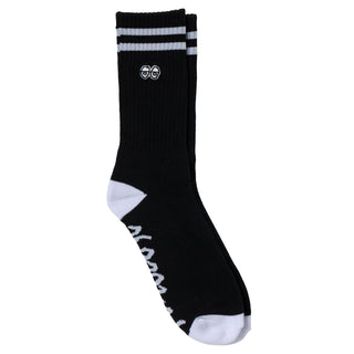 Krooked Skateboards Socks Eyes Emb Black/White