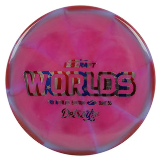 Discraft Disc Golf 2026 Worlds Z Swirl Zone SS Putt and Approach Maroon Blue/USA 175g
