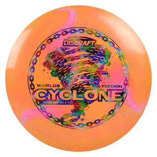 Discraft Disc Golf 2026 Worlds ESP Swirl Cyclone Fairway Driver Orange/Jellybean 173-174g