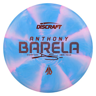 Discraft Disc Golf Anthony Barela Swirl CT Focus Putter 2/2/-1/2 Blue Pink/Orange 173-174g
