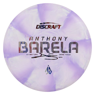 Discraft Disc Golf Anthony Barela Swirl CT Focus Putter 2/2/-1/2 White Purple/USA 170-172g