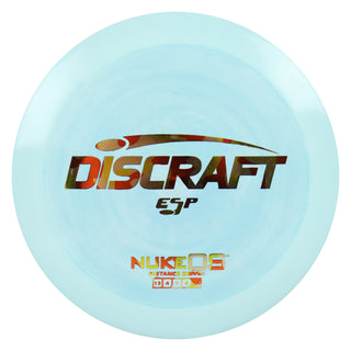 Discraft Disc Golf ESP Nuke OS Distance Driver 13/4/0/4 Light Blue/Autumn Camo 173-174g