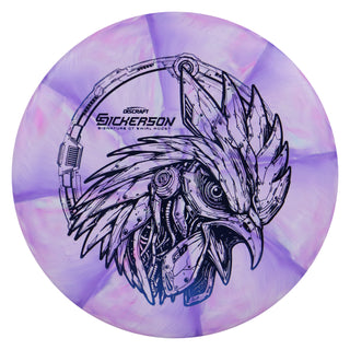 Discraft Disc Golf Chris Dickerson CT Swirl Roost Putter 2/5/0/2 White Purple/Indigo 173-174g