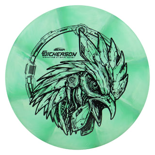 Discraft Disc Golf Chris Dickerson CT Swirl Roost Putter 2/5/0/2 Green/Black 173-174g