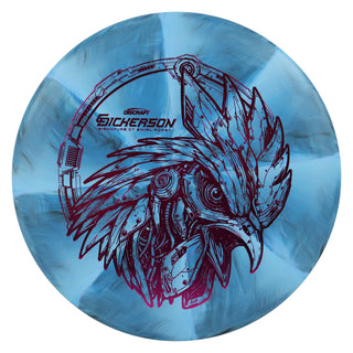 Discraft Disc Golf Chris Dickerson CT Swirl Roost Putter 2/5/0/2 Blue Black/Magenta 170-172g