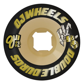 OJ Skateboard Wheels 58mm Double Duro Black Gum Mini Combo 99A/95A Black