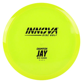 Innova Disc Golf Champion Jay Midrange Disc 5/4/0/1 Yellow/Black 173 grams