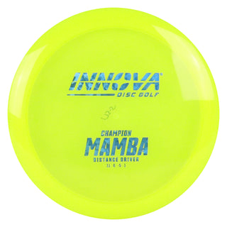 Innova Disc Golf Champion Mamba Distance Driver 11/6/-5/1 Yellow/Blue Shatter 173 grams