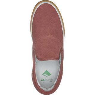 Emerica Skateboard Shoes Wino G6 Slip-On Burgundy/Gum
