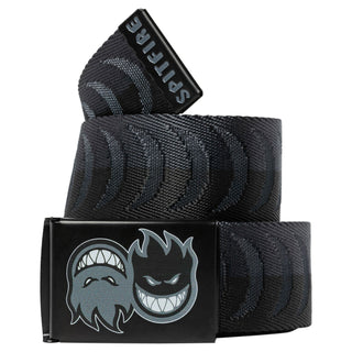 Spitfire Wheels Belt Eternal Crescent Jacquard Web Charcoal/Black