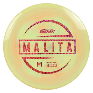 Discraft Disc Golf Paul McBeth ESP Malita Midrange 5/5/-1/1 Yellow Peach/Magenta Hexagons 173-174g
