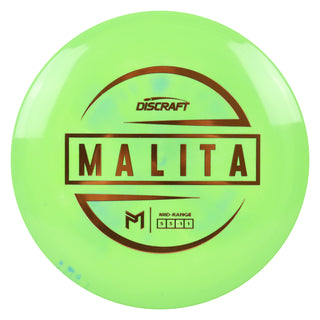 Discraft Disc Golf Paul McBeth ESP Malita Midrange 5/5/-1/1 Lime Green/Bronze 167-169g