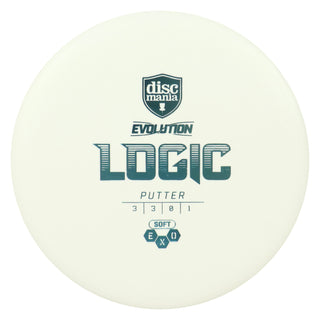 Discmania Disc Golf Exo Soft Logic Putter 3/3/0/1 White/Slate 174 grams