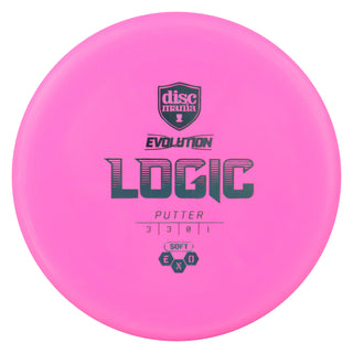 Discmania Disc Golf Exo Soft Logic Putter 3/3/0/1 Pink/Slate 174 grams