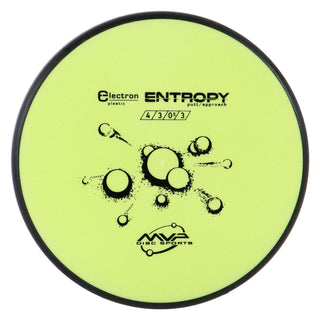 MVP Disc Golf Electron Entropy Putter 4/3/0/3 Yellow 172 grams