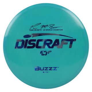 Discraft Disc Golf Paul McBeth ESP Buzzz Mini 6" Thrower or Marker Aqua/Blue Camo